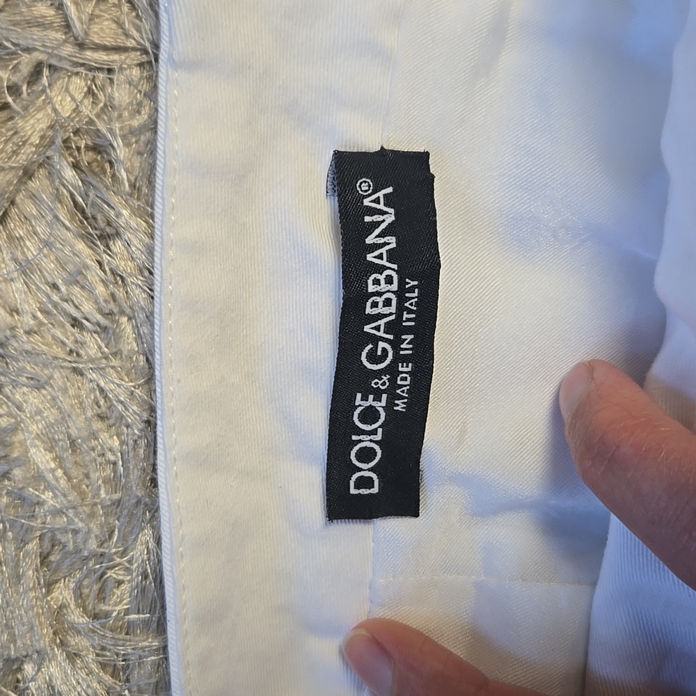Dolce & Gabbana Elegant White Pencil Skirt With Back Exposed Zipper - Picture 7 of 16